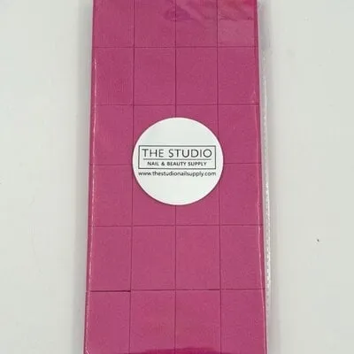 Mini Buffers - 100/180 Grit - Pink - 24 CT