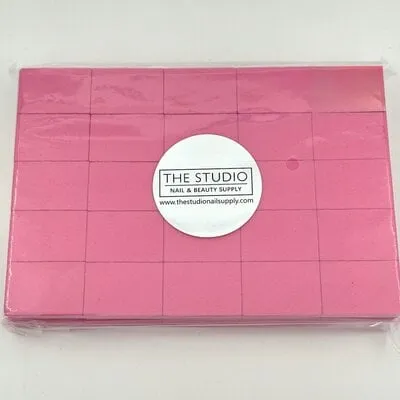 Mini Buffers - Pink - 100/180 Grit - 50 ct