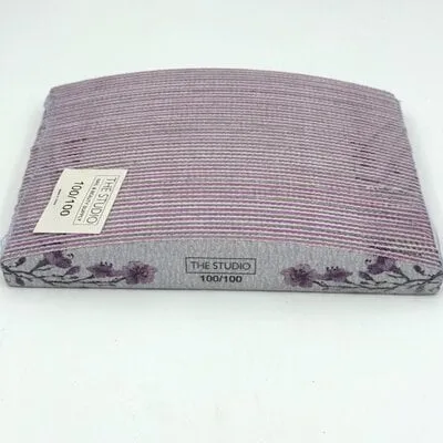 Files - Oval - 100/100 - Zebra/ Pink - Lavender Blossom - 25 Count