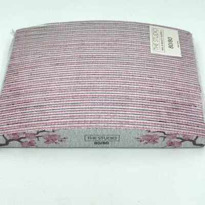 Files - Oval - 80/80 - Zebra/ Pink - Cherry Blossom - 25 Count