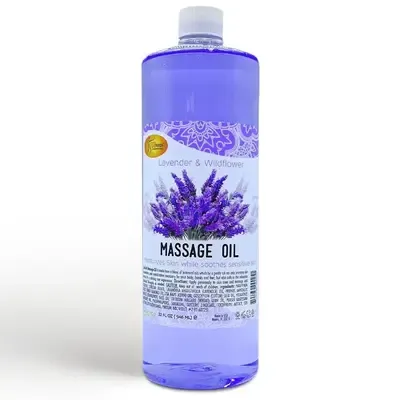 Massage Oil - 32 oz - Lavender Wildflower