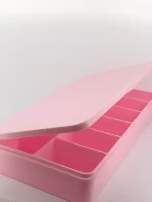 Empty Nail Tip Box - Light Pink