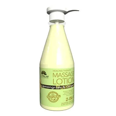 Massage Lotion - 24 oz - Lemongrass & Ginger