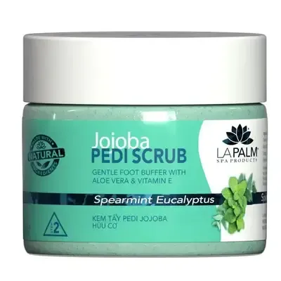 Step 2 - Jojoba Pedi Scrub - 12 oz - Spearmint Eucalyptus