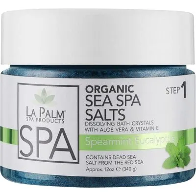 Step 1 - Sea Spa Salts - 12 oz - Spearmint Eucalyptus