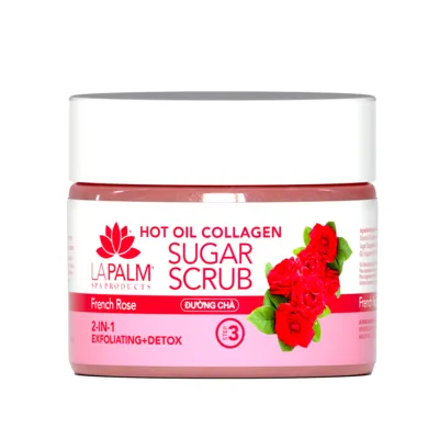Step 3 - Hot Oil Sugar Scrub - 12 oz - French Rose