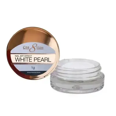 Nail Art Chrome - White Pearl - 1 g