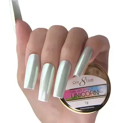 Nail Art Chrome - Unicorn 11