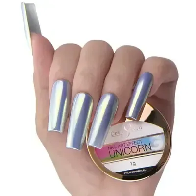 Nail Art Chrome - Unicorn 13