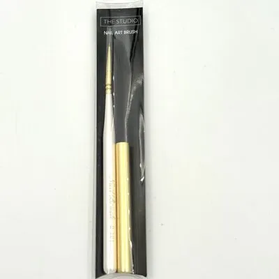 Nail Art Brush - White/Gold - B-101