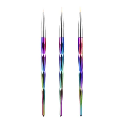 Liner Brush - 3 PC - Rainbow Chrome