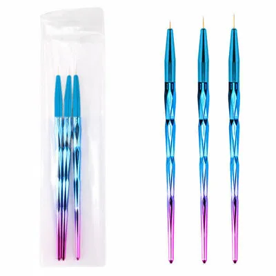 Liner Brush - 3 PC - Blue Ombre