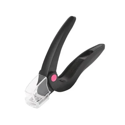 Nail Tip Slicer with Catcher - Black