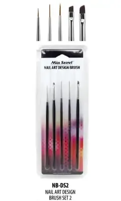 Nail Art Design Brush - 5ct - NB DS2