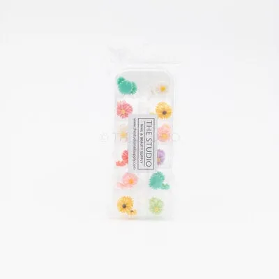 Art Pack #122 - Assorted Acrylic Flowers - 12 pcs