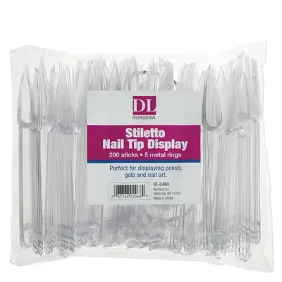 DL - Stiletto Nail Tip Display - 200 ct