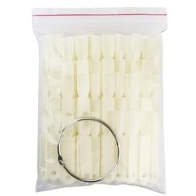 Tip Color Swatch - Triple Nails - Square Natural - 50 count