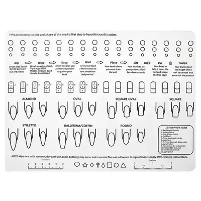 Silicone Nail Training Mat