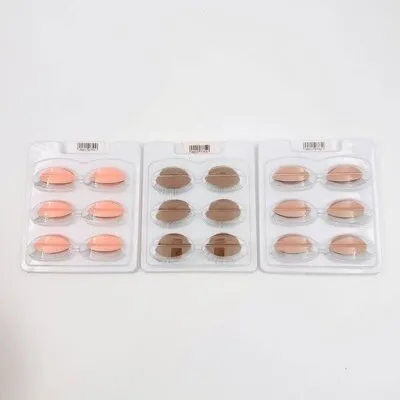 Practice Silicon Eyes - Nude - 3 pairs