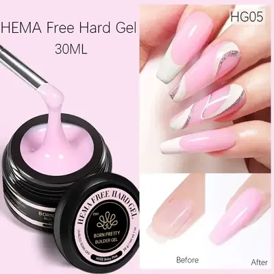 Hema Free Hard Gel - HG05 - Baby Pink - 1 oz