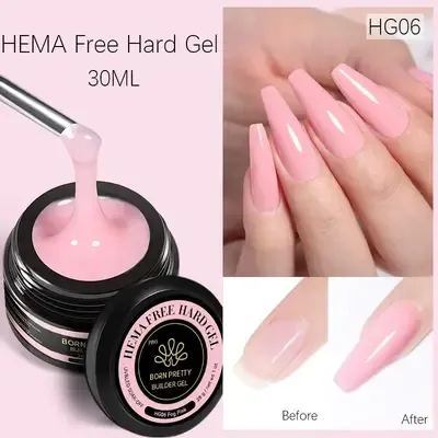 Hema Free Hard Gel - HG06 - Fog Pink - 1 oz