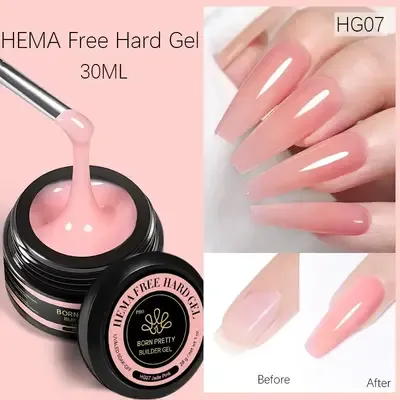 Hema Free Hard Gel - HG07 - Jade Pink - 1 oz