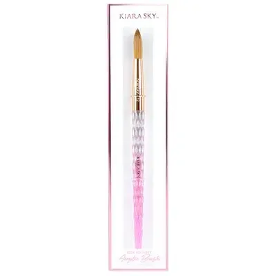 Acrylic Kolinsky Brush - Pink - Size 14
