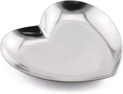 Heavy Heart Tray - Silver