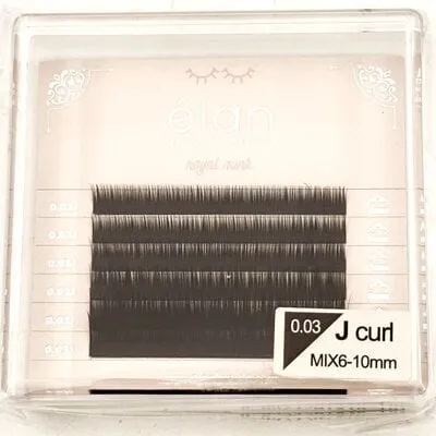 Lash - Bottom Lashes Mini Tray - 0.03 - J Curl - Mix 6-10mm