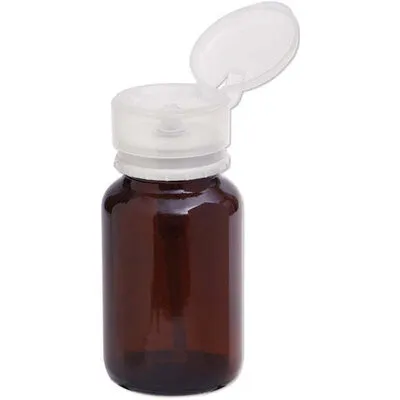 DL - Amber Glass Pump Dispenser Bottle - 6 oz - DL-C362