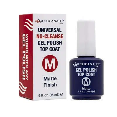 No Cleanse Matte Finish Gel Top Coat - 0.5 oz