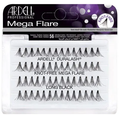 Mega Flare - Knot-Free Mega Flare - Long Black