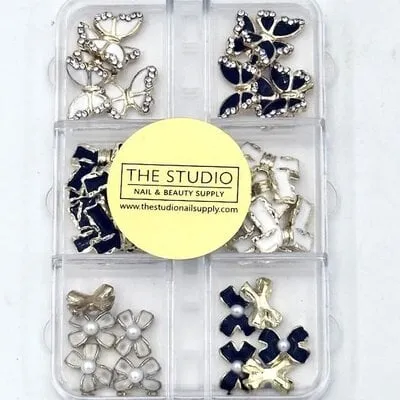 Art Pack #601 - Butterfly, Bow Charms