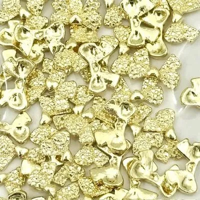 Art Pack #594 - Gold Bow Charms