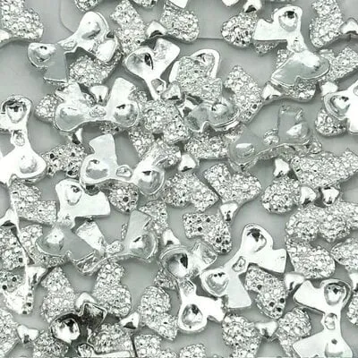 Art Pack #595 - Silver Bow Charms