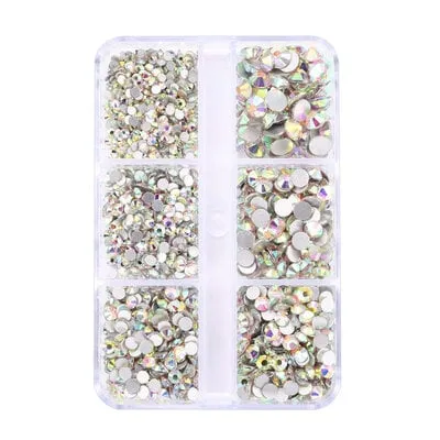 Art Pack #353 - Assorted AB Rhinestone - 6 pcs
