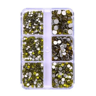 Art Pack #586 - Assorted Yellow Rhinestone - 6 pcs