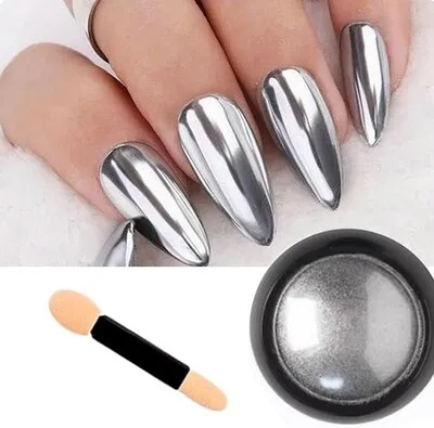 Chrome Nail Art Powder - Silver