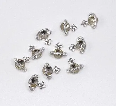 Art Pack #481 - Planet Charms - Clear - 10 pc