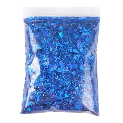 Nail Ornament Glitter - Blue