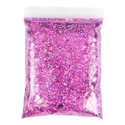 Nail Ornament Glitter - Dark Pink