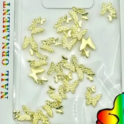 Art Pack #435 - Butterfly Charms - Gold