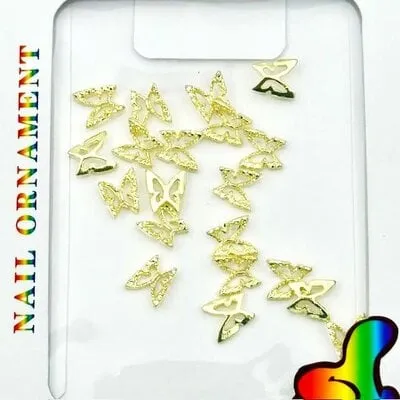 Art Pack #436 - Butterfly Charms - Gold