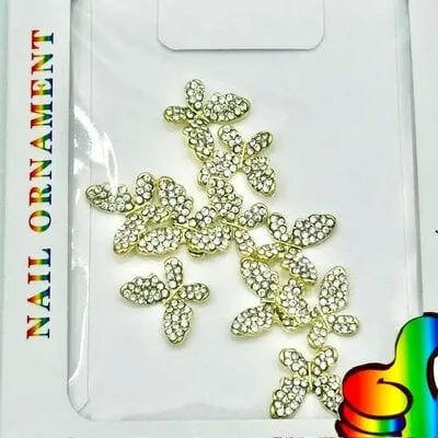Art Pack #476 - Gold Butterfly Charms