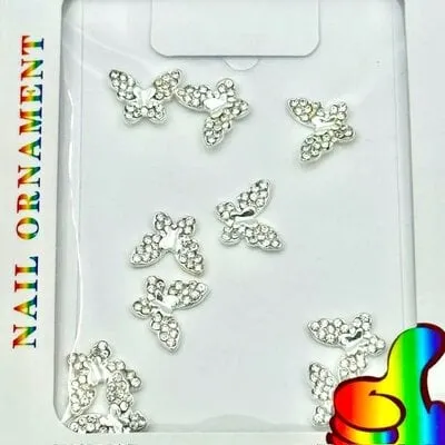Art Pack #473 - Silver Butterfly Charms