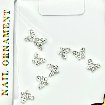 Art Pack #477 - Silver Butterfly Charms