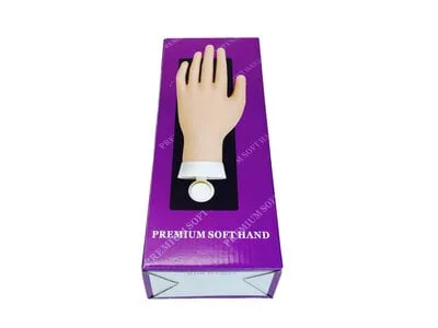 Premium Soft Practice Hand w/ Stand - Purple Box