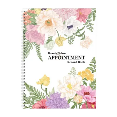 Appointment Book - Flower - 4 column - 150 pages - AB114