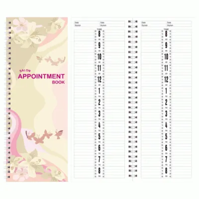 Appointment Book - Butterflies - 2 column - 150 pages - AB102