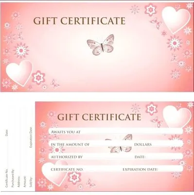 Gift Certificate Booklet - 50 pgs - GC08